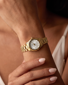 Vela Gold on the wrist