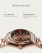 Vela Rosegold Diamond: 28 × 35 mm case, 7 mm thick