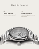 Vela Steel Diamond: 28 × 35 mm case, 7 mm thick