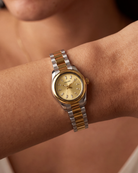 Vela two tone Diamond on the wrist