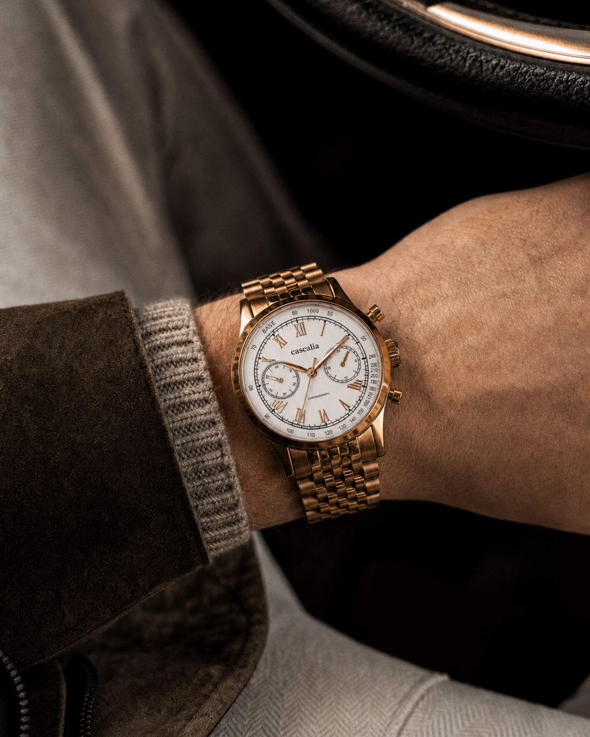 Velo Rosegold on the wrist