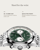 Velo Steel: 38 × 46 mm case, 10 mm thick